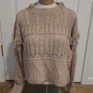 Old Navy Women's Textured Knit Sweater - Light Brown